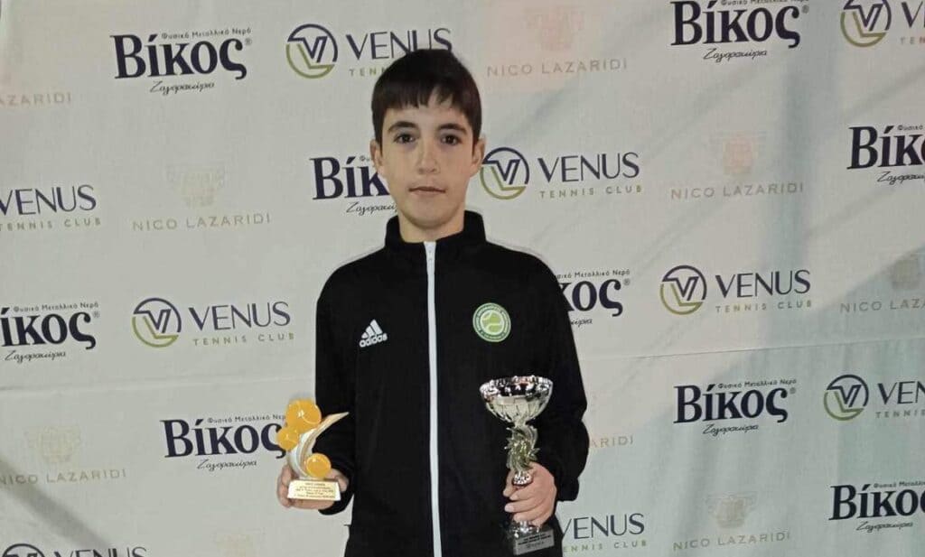 Στους καλύτερους αθλητές αντισφαίρισης ο νεαρός Ορεστιαδίτης Βαμβακάς Παναγιώτης