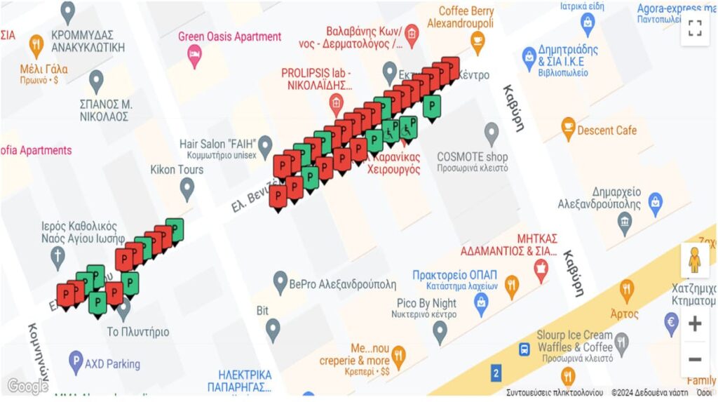 Αλεξανδρούπολη ξεκίνησε η πιλοτική εφαρμογή των αισθητήρων παρκαρίσματος