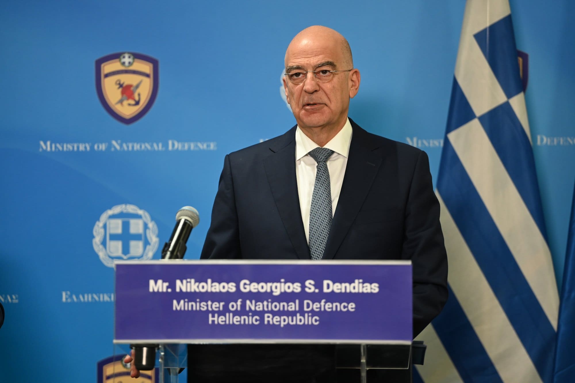 Νίκος Δένδιας Τη σημασία της κοινής ευρωπαϊκής άμυνας υπογράμμισε προσερχόμενος στο συμβούλιο των αρμόδιων υπουργών